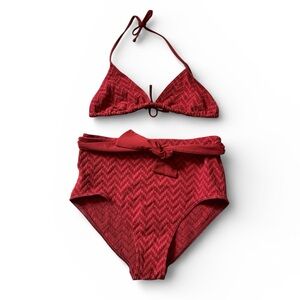 Eres belted high waist bikini set Soutien Gorge Plage